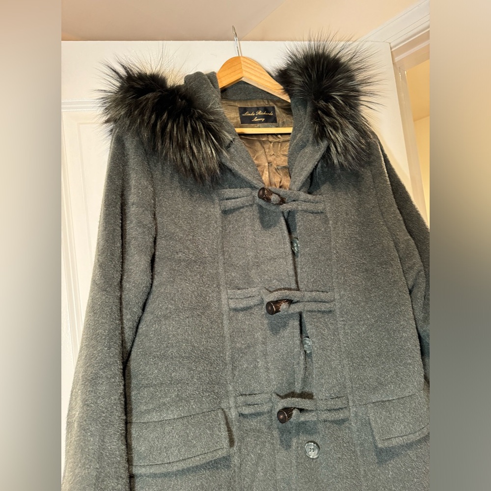 Size Large Forest Green Linda Richards Luxury Coat